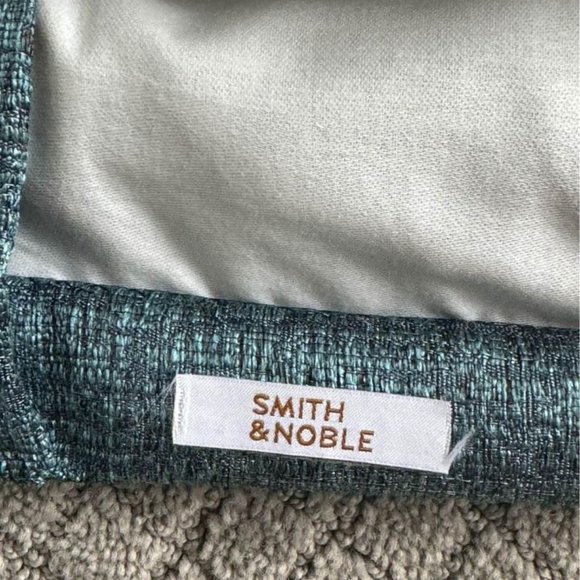 2 Smith & Nobel Extra Long (50W x 132L) Teal with Hints of Black Drapes - Picture 4 of 5